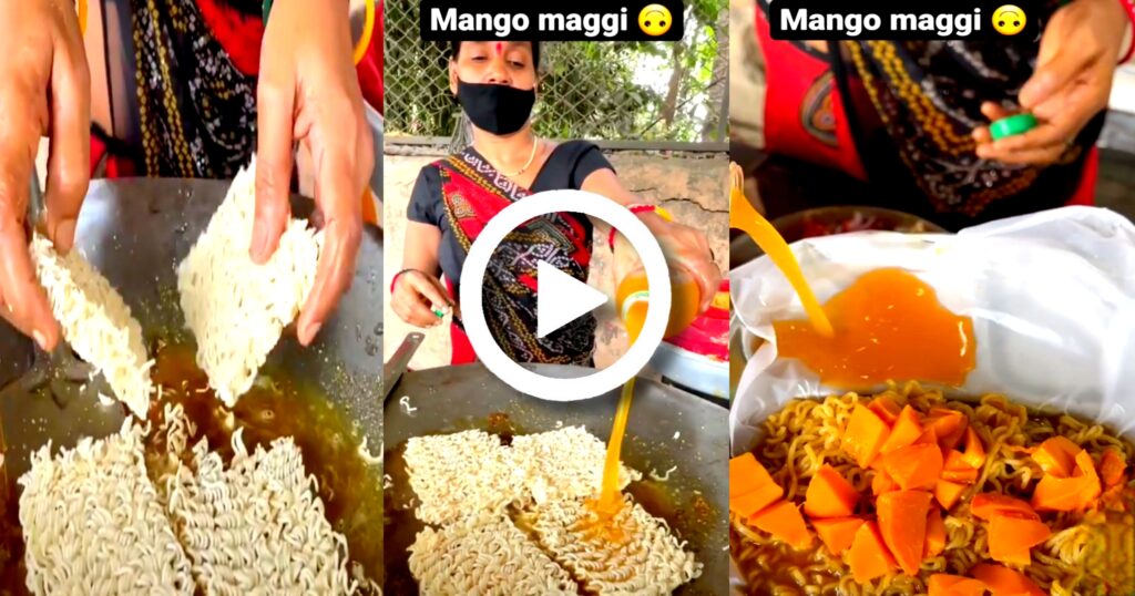 maggi recipe viral Maggi, mango Maggi, mango slice Mango Maggie Vedio