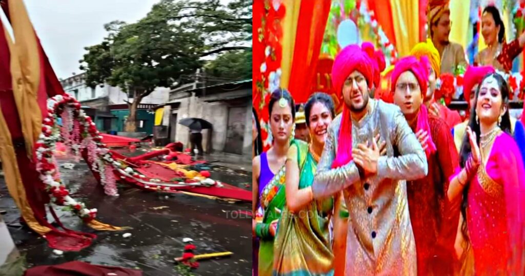 destroyed, Mithai, rain, Set mithai set
