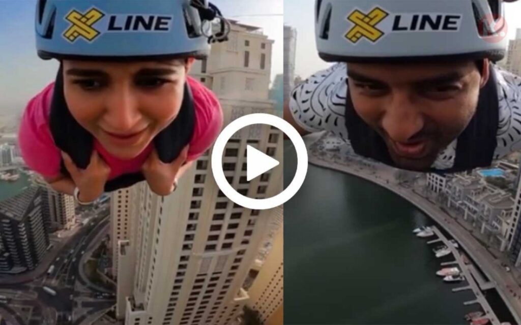 Ankush hazra, done, oindrila sen, paragliding in dubai Ankush Oindrila