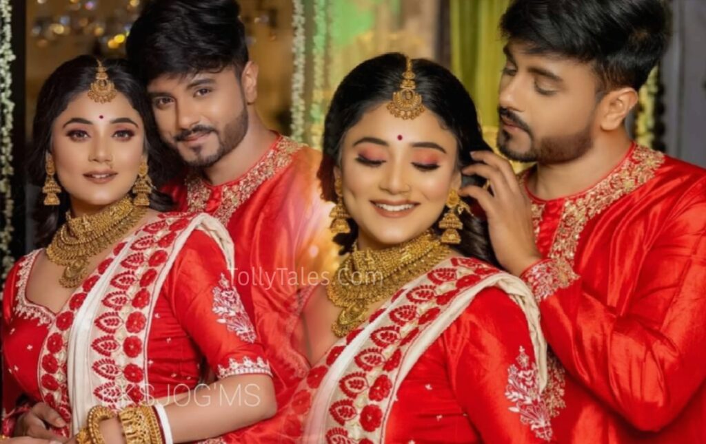 bridal look, photoshoot, Priyanka Mitra, Sayanta Modak, tollywood actor, Tollywood actress, Troll Sayanta Priyanka