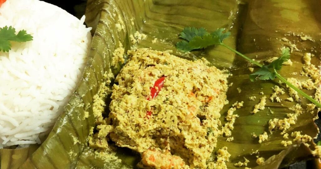 chapra chingri paturi, fish recipe, non veg chingri paturi