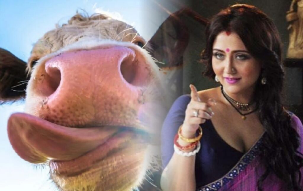 Cow hug, swastika Mukherjee swastika Mukherjee