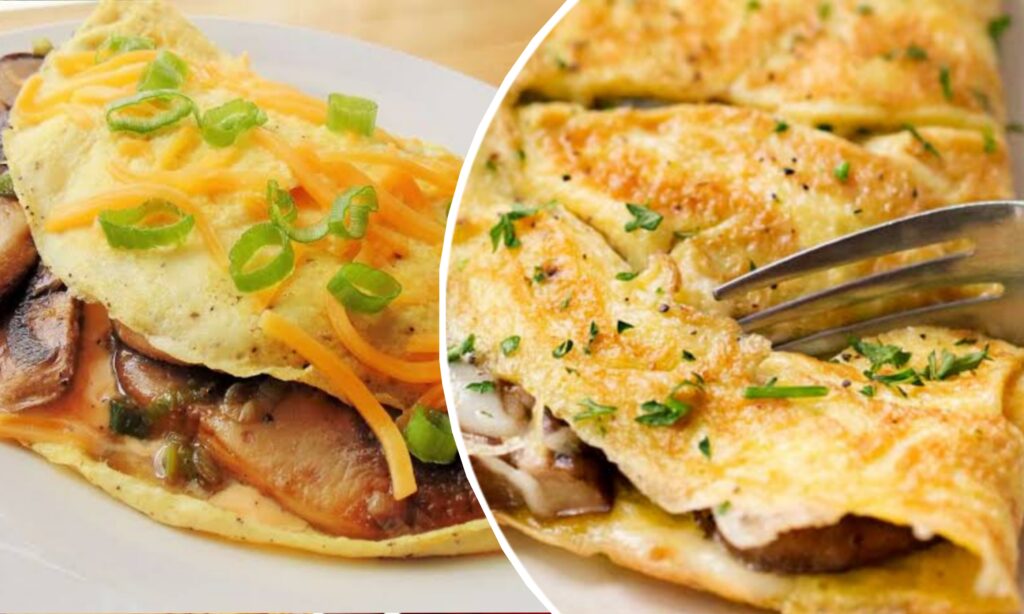 Mushroom cheese omelette, Recipe, মাশরুম চিজ অমলেট, রেসিপি Mashroom Cheese Omelet