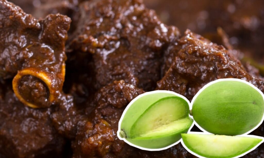 Mutton with Hog-plum, Recipe, আমড়া-মটন, রেসিপি Mutton with Hog-plum