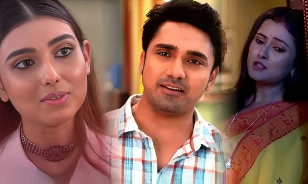 Bengali serial, neem phuler modhu, Zee Bangla, জি বাংলা, নিম ফুলের মধু, বাংলা সিরিয়াল isha, srijan and parna in neem phuler modhu