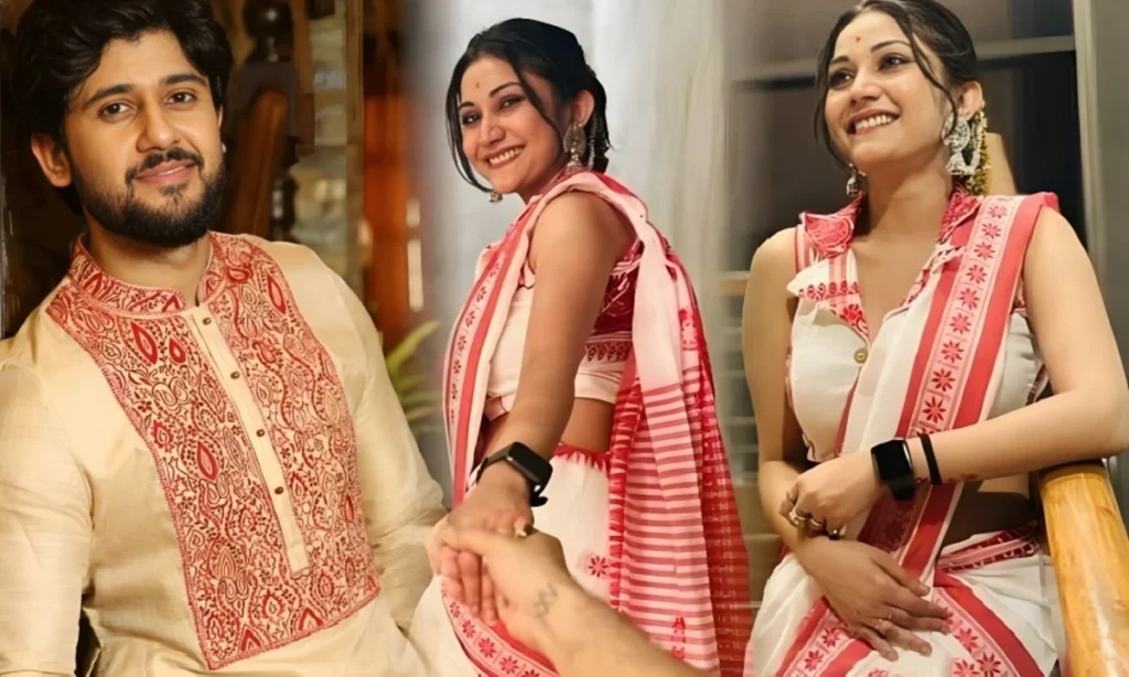 adrit Roy, Durga Puja, Kaushambi Chakraborty, আদৃত রায়, কৌশাম্বী চক্রবর্তী, দুর্গা পুজো koushambhi adrit