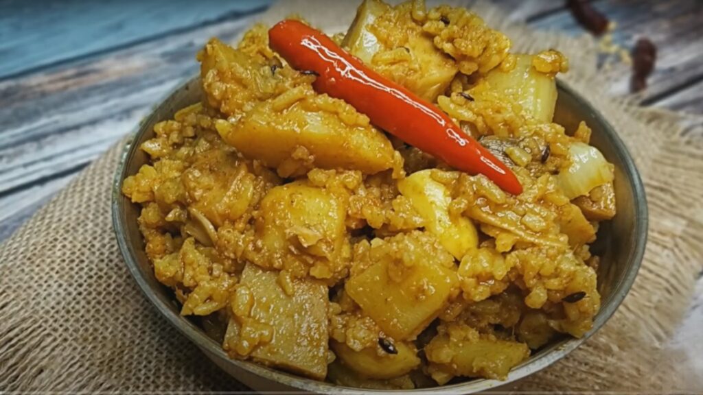 Chal eachorer ghonto, puja special recipe, চাল এঁচোড়ের ঘন্ট, পুজো স্পেশাল রেসিপি chal echorer ghonto