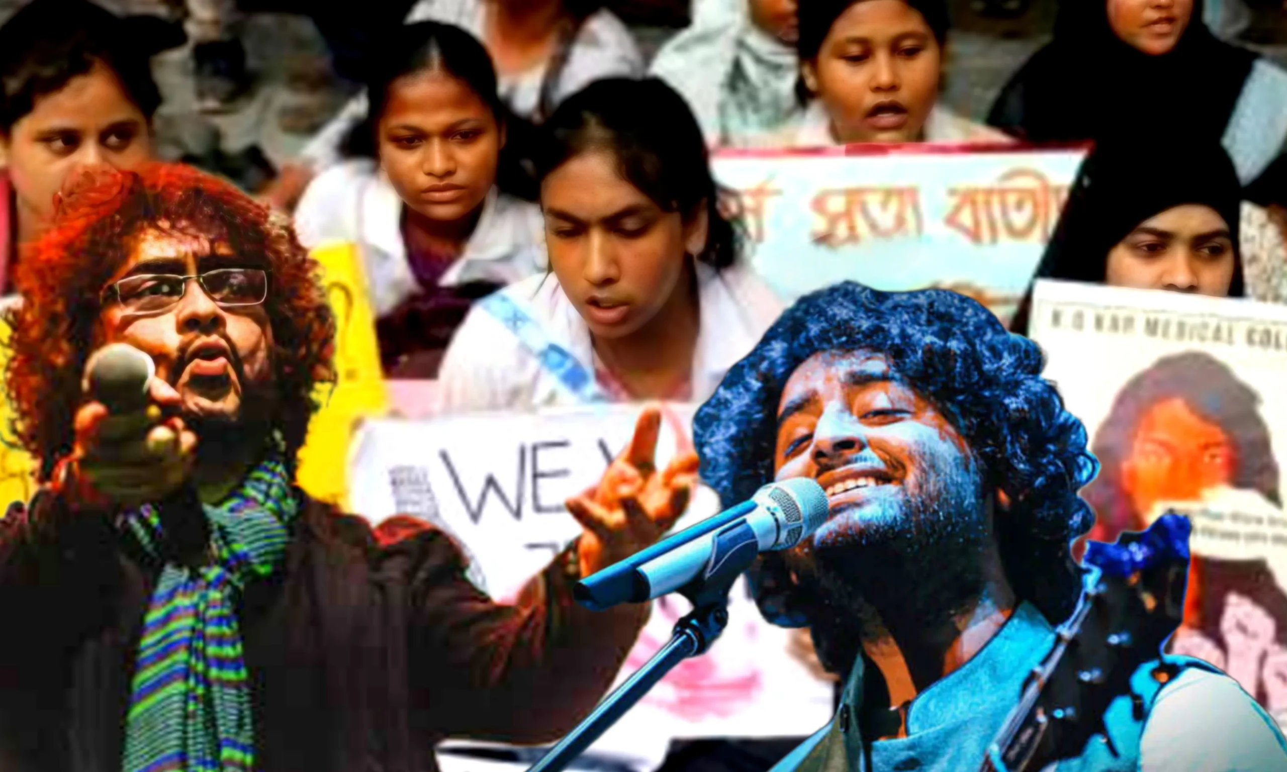 Rupam Islam, Arijit Singh, Protest, Protest March, justiceforRgKar, রূপম ইসলাম, অরিজিৎ সিং,