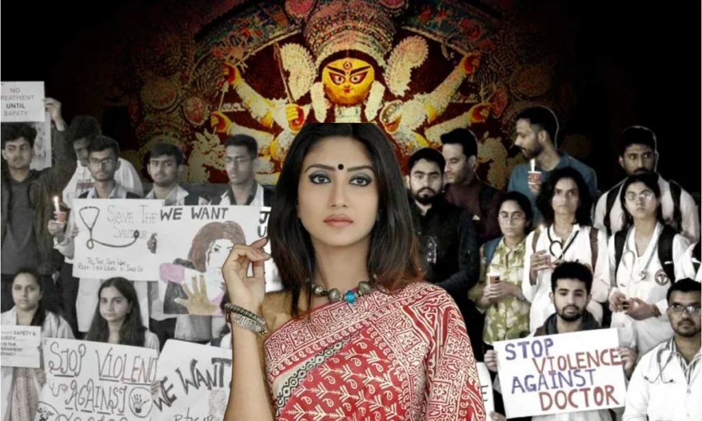 debleena dutta, Bengali actress, Durga Puja, RG Kar Issue, tollywood, দুর্গাপুজো, দেবলীনা দত্ত Debleena Dutta