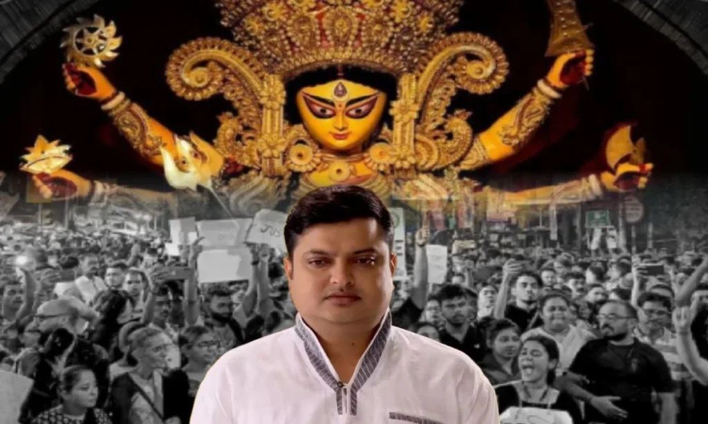 Due to the impact of the RGkar case, the zeal decreased in the puja of Bishwanath Bose's house