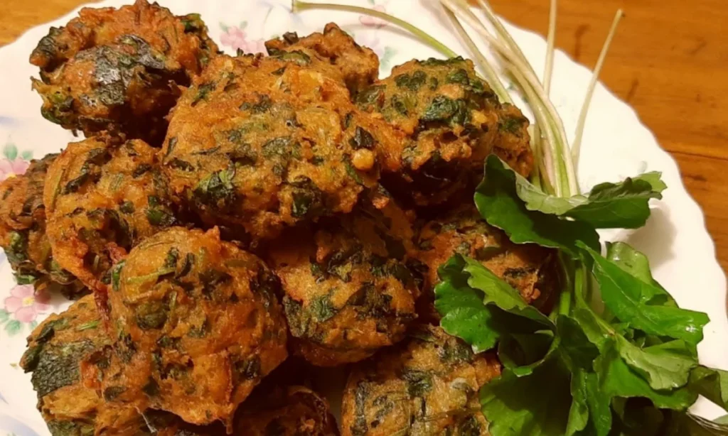 Thankuni Leaf, Thankuni Pakoda, থানকুনি পাতা Thankuni Pakoda, Thankuni Leaf, থানকুনি পাতা