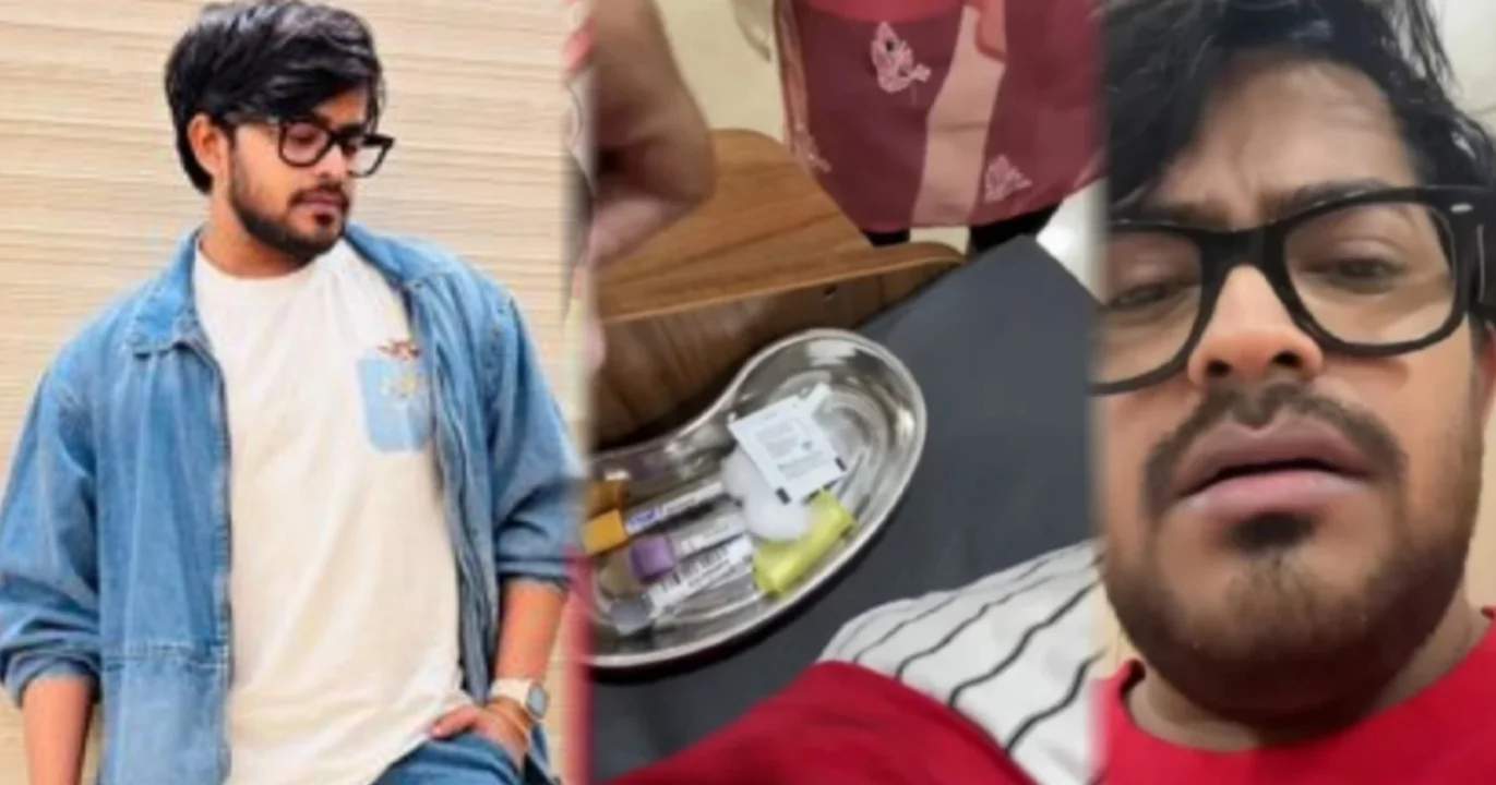 Sayak Chakraborty, YouTuber, Health Issue, Medical Tests, Emotional Video, Television Actor, Chiroshakha, Blood Test, CT Scan, Health Concern, Concerned Fans, সায়ক চক্রবর্তী, ইউটিউবার, অসুস্থতা, ভিডিও বার্তা, টেলিভিশন অভিনেতা, চিরসখা, ব্লাড টেস্ট, সিটি স্ক্যান, শরীরের যত্ন, অনুরাগীদের উদ্বেগ