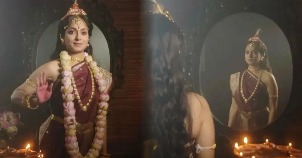 Basabdatta Chatterjee, Bengali Actress, Divine Look, Lakshmi Avatar, Photoshoot, Durga Puja Theme, Viral On Social Media, Kar Kachhe Koi Moner Kotha, New Bengali Serial, বাসবদত্তা চট্টোপাধ্যায়, দেবী লক্ষ্মীর সাজ, ফটোশুট, দুর্গাপুজো থিম, সমাজ মাধ্যমে ভাইরাল, দেবদর্শন, কার কাছে কই মনের কথা, নতুন বাংলা ধারাবাহিক