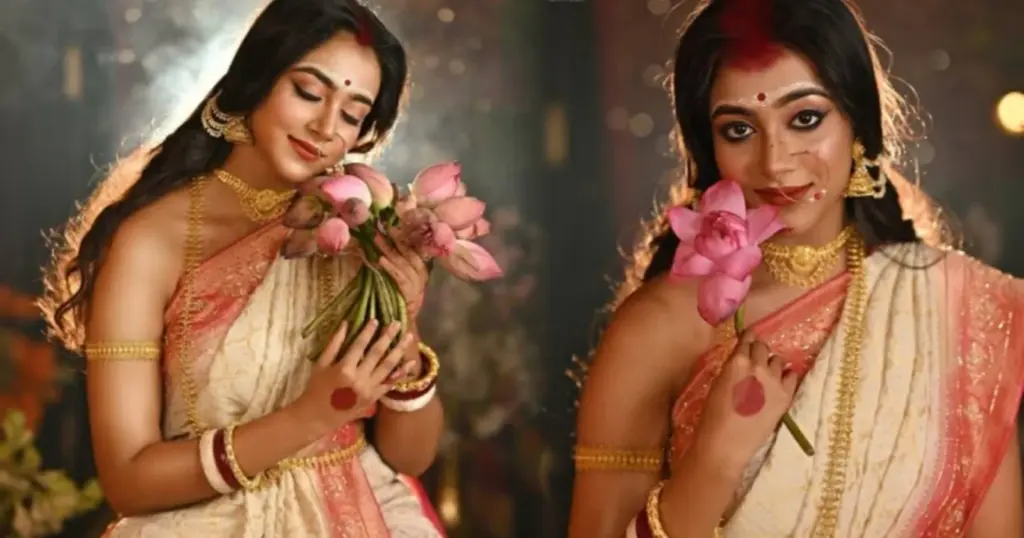 Mahalaya 2025, mohona Maity, tollywood, মহালয়া ২০২৫, মোহনা মাইতি Mohona Maity, মোহনা মাইতি, Mahalaya 2025, মহালয়া ২০২৫, tollywood