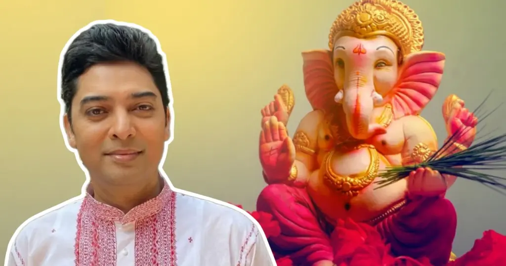 bhaswar Chatterjee, Ganesh Chaturthi, tollywood, গণেশ পূজা, ভাস্বর চট্টোপাধ্যায়ের Bhaswar Chatterjee, Ganesh Chaturthi, ভাস্বর চট্টোপাধ্যায়ের, গণেশ পূজা, tollywood