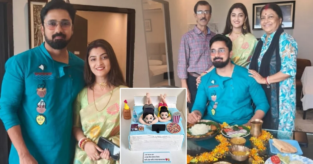 Sweta Bhattacharya Organized A Grand Celebration For Rubel’s First Birthday After Marriage