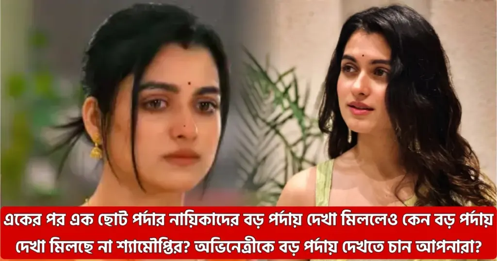 actress, Bengali TV, big screen, cinema, Film Industry, Shyamoupti Mudli, soumitrisha, অভিনেত্রী, ইন্ডাস্ট্রি, চলচ্চিত্র, ধারাবাহিক, বড়পর্দা, বাংলা টেলিভিশন, শ্যামৌপ্তি মুদলি, সৌমিতৃষা Why the shyamoupti mudly of Bengali TV Chooses Small Screen Over Big Screen