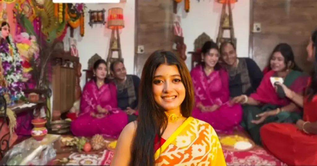 aratrika Maity, Entertainment, tollywood, আরাত্রিকা মাইতি।, বিনোদন aratrika maity celebrates first lakshmi pujo at home