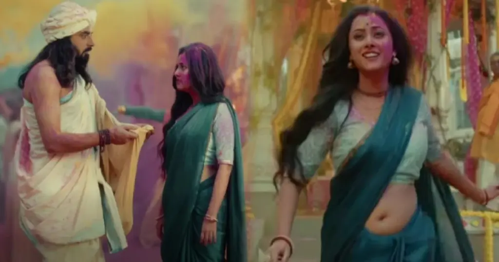 Tare Dhori Dhori Mone Kori, পল্লবী শর্মা, Pallabi Sharma, Bengali Serial, বাংলা সিরিয়াল, Promo Controversy, প্রোমো বিতর্ক, Shari Look, শাড়ি লুক, Navel Scene, নাভি দৃশ্য, Social Media Reaction, সোশ্যাল মিডিয়া প্রতিক্রিয়া, Bishwarup Bandyopadhyay, বিশ্বরূপ বন্দ্যোপাধ্যায়, Rita Dutta Chakraborty, রীতা দত্ত চক্রবর্তী, Dulal Lahiri, দুলাল লাহিড়ি, Ahona Dutta, অহনা দত্ত, Mansi Sengupta, মানসী সেনগুপ্ত, New Mega Serial, নতুন মেগা সিরিয়াল, Bengali Television, বাংলা টেলিভিশন