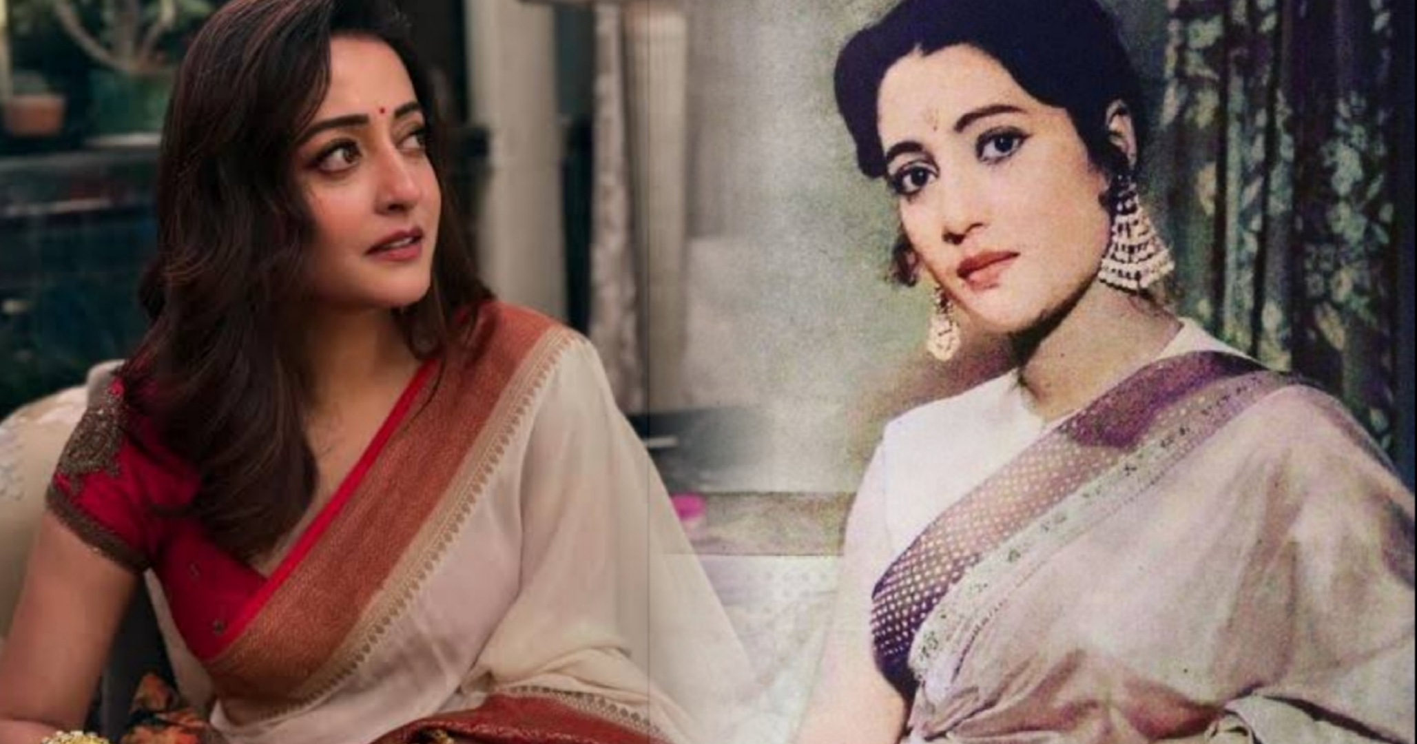Raima Sen, Moon Moon Sen, Suchitra Sen, Family Legacy, Vintage Saree Collection, Tollywood Actress, Phoolpisi O Edward, Celebrity Fashion, Family Heritage, Tollywood, রাইমা সেন, মুনমুন সেন, সুচিত্রা সেন, পারিবারিক ঐতিহ্য, শাড়ির কালেকশন, টলিউড অভিনেত্রী, ফুলপিসি ও এডওয়ার্ড, সেলিব্রিটি ফ্যাশন, পারিবারিক স্মৃতি, টলিউড
