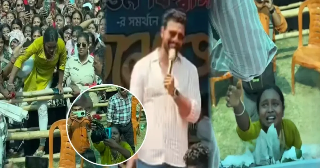 Dev, election campaign, TMC, actress, Bengal politics, fan moments, Dev fans, Bengali cinema, Golap, Mamatabannerjee, Dev health, selfie, actor-politician, দেব, ভোটপ্রচার, তৃণমূল, অভিনেতা, বঙ্গ রাজনীতি, ভক্ত, গোলাপ ফুল, মমতা বন্দ্যোপাধ্যায়, দেবের স্বাস্থ্য, সেলফি, সিনেমা, শুভশ্রী, অনির্বাণ ভট্টাচার্য