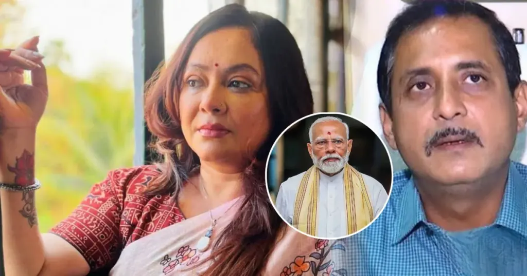 Sajal Ghosh, Sreelekha Mitra, Narendra Modi Poster Controversy, BJP Leader, Political News, Tollywood News, Entertainment News, Social Media, সজল ঘোষ, শ্রীলেখা মিত্র, নরেন্দ্র মোদি, পোস্টার বিতর্ক, বিজেপি, রাজনৈতিক খবর, টলিউড, বিনোদন খবর