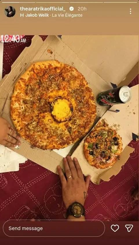 Abhishek Veer Sharma, aratrika Maity, Arya Dasgupta, Bengali serial, Instagram story, Jowar Bhanta, Pizza Party, Relationship Rumours, tollywood, Uji, Zee Bangla, অভিষেক বীর শর্মা, আরাত্রিকা মাইতি, আর্য দাশগুপ্ত, ইনস্টাগ্রাম স্টোরি, উজি, জি বাংলা, জোয়ার ভাঁটা, পিজা পার্টি, প্রেমের গুঞ্জন, বাংলা ধারাবাহিক WhatsApp Image 2026 07 10 at 20.10.35