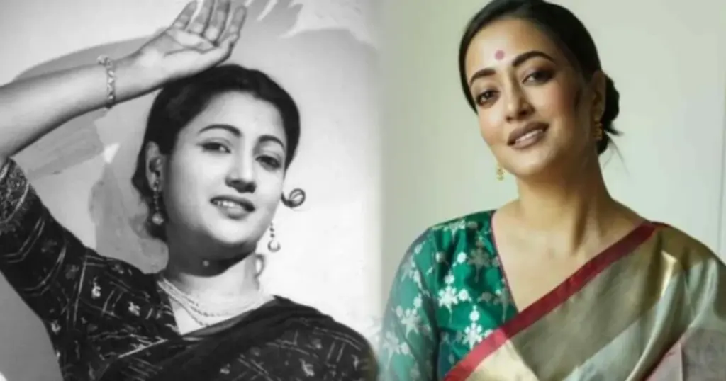 Bengali actress, Bengali cinema, Durga Puja 2026, mahalaya, Moon Moon Sen, Raima Sen, Suchitra Sen, Suchitra Sen Family, Suchitra Sen Jewellery, Suchitra Sen Saree, tollywood, টলিউড, দুর্গাপুজো ২০২৬, বাংলা অভিনেত্রী, বাংলা সিনেমা, মহালয়া, মুনমুন সেন, রাইমা সেন, সুচিত্রা সেন, সুচিত্রা সেনের গয়না, সুচিত্রা সেনের পরিবার, সুচিত্রা সেনের শাড়ি Moon Moon and Raima Remember Suchitra Sen On Durga Puja 2026