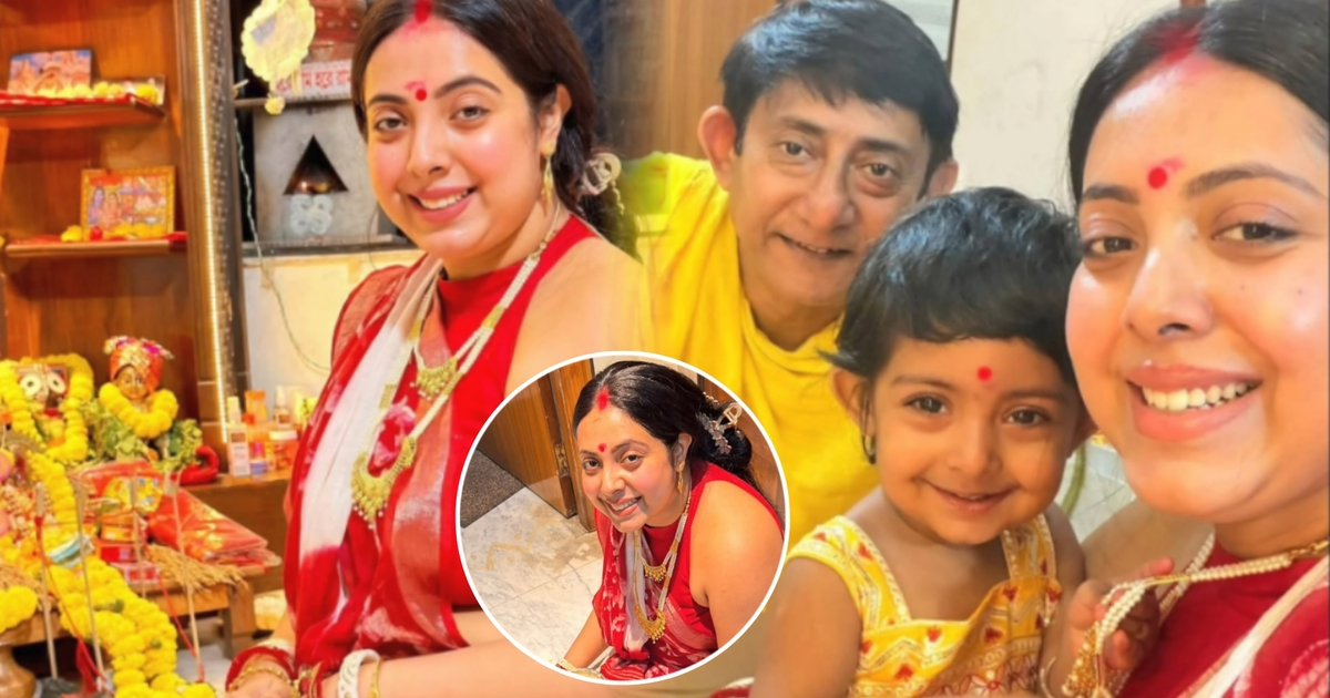Sreemoyee Chattoraj, Sreemoyee Chattoraj Lakshmi Puja, Sreemoyee Chattoraj Look, Sreemoyee Chattoraj Blouse, Kanchan Mullick Wife, Bengali Actress, Lakshmi Puja 2026, Bengali Traditional Look, Tollywood, Entertainment, শ্রীময়ী চট্টোপাধ্যায়, শ্রীময়ীর লক্ষ্মীপুজো, শ্রীময়ীর সাজ, শ্রীময়ীর ব্লাউজ, কাঞ্চন মল্লিকের স্ত্রী, বাঙালি অভিনেত্রী, লক্ষ্মীপুজো ২০২৬, সাবেকি সাজ, টলিউড, বিনোদন